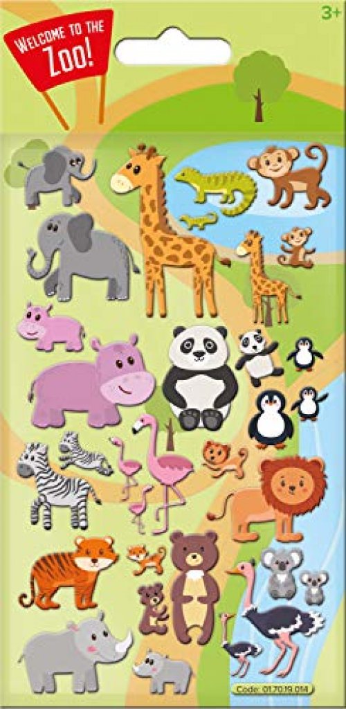 WELCOME TO THE ZOO FOAM STICKERS